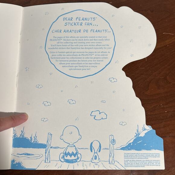 Vintage Sandylion Sticker Album Snoopy Joe Cool Peanuts 20 Pages Unused - Picture 7 of 7